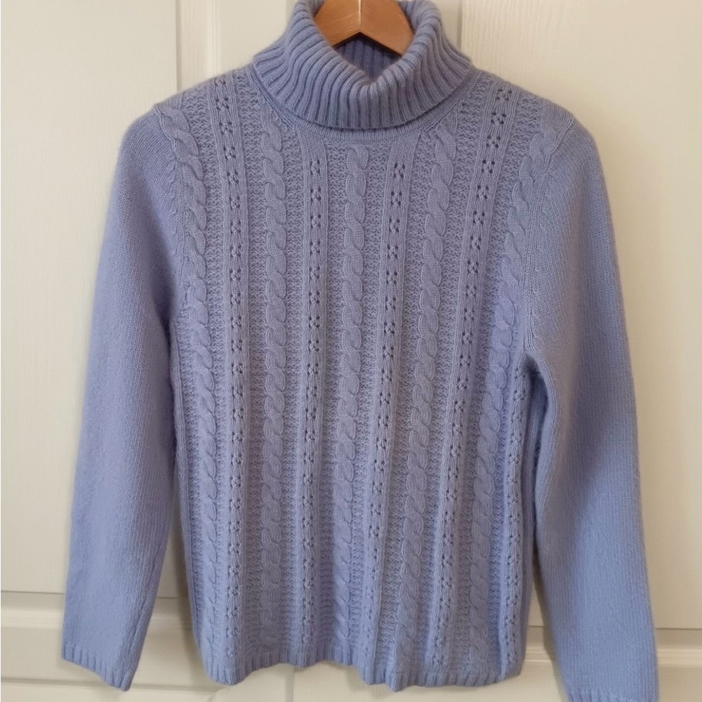 Lambswool Angora Knit Sweater Vintage White Stag